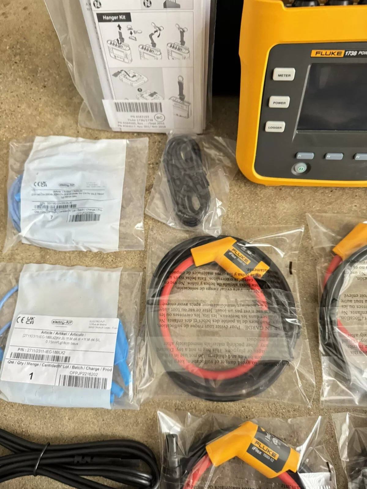 Fluke 1738/EUS/WWG Power Logger Kit 3 Phase with Bag