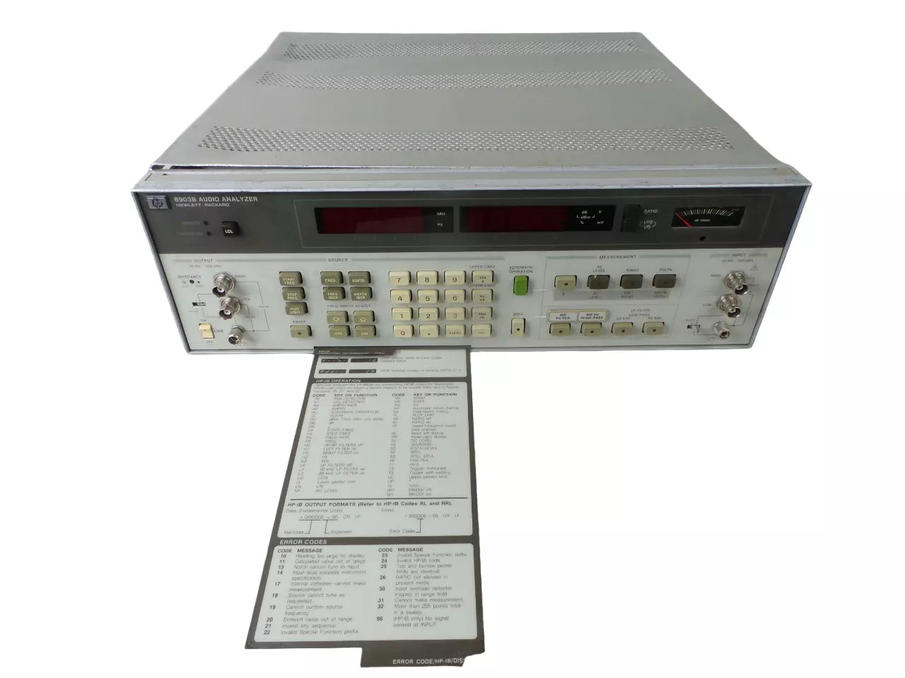 HP 8903B Audio Analyzer - Professional Sound Testing Equipment