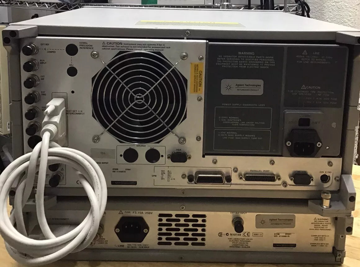 Agilent 8703B 8720ES Lightwave Component Network Analyzer 50MHz-20GHz OPT:155