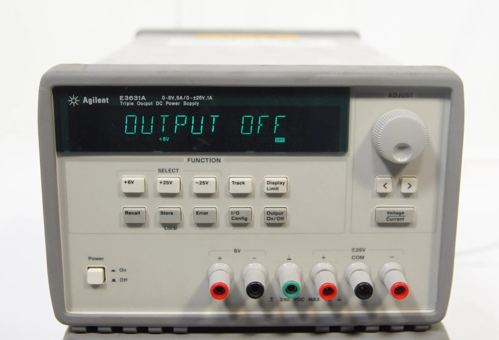 HP / Agilent E3631A Variable DC Power Supply 0 - 6V, 5A / 0-25V, 1A