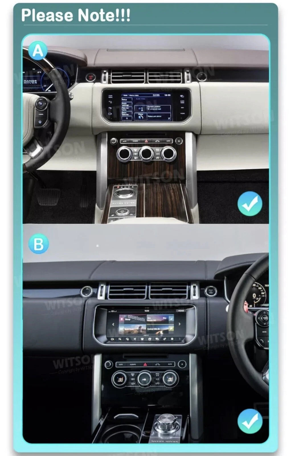 10.25" Android 13 Car Radio Stereo For Range Rover Vogue 2013-2020 Navi Carplay
