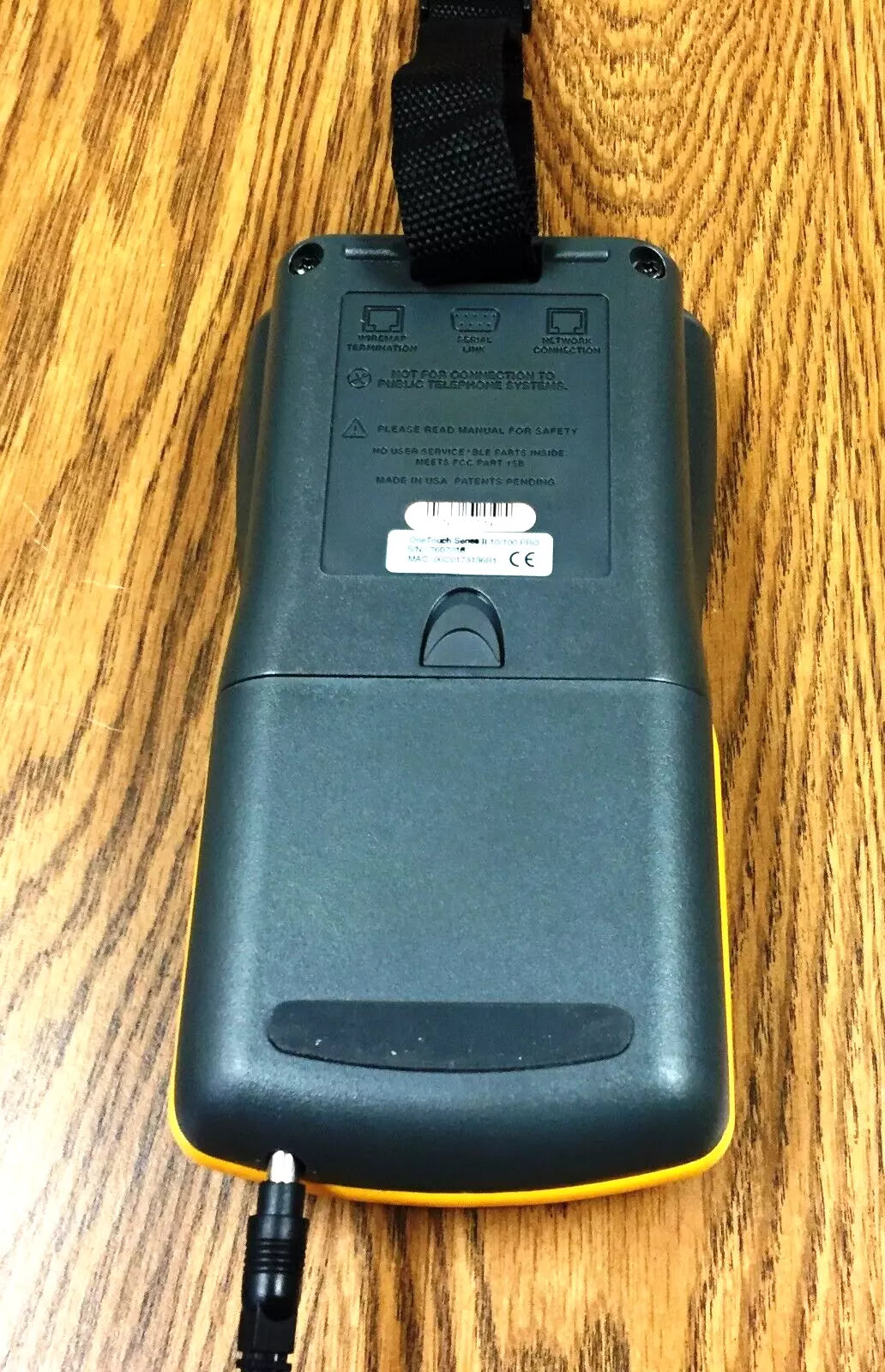 Fluke OneTouch Series II 10/100 Network Assistant with Battery & Power Adapter
