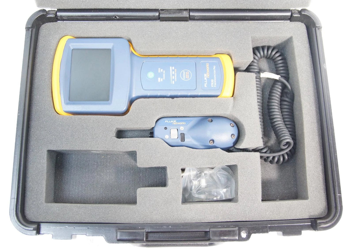 Fluke FT630 Video Fiber Inspector Pro Microscope w/ FT650 Fiber Probe