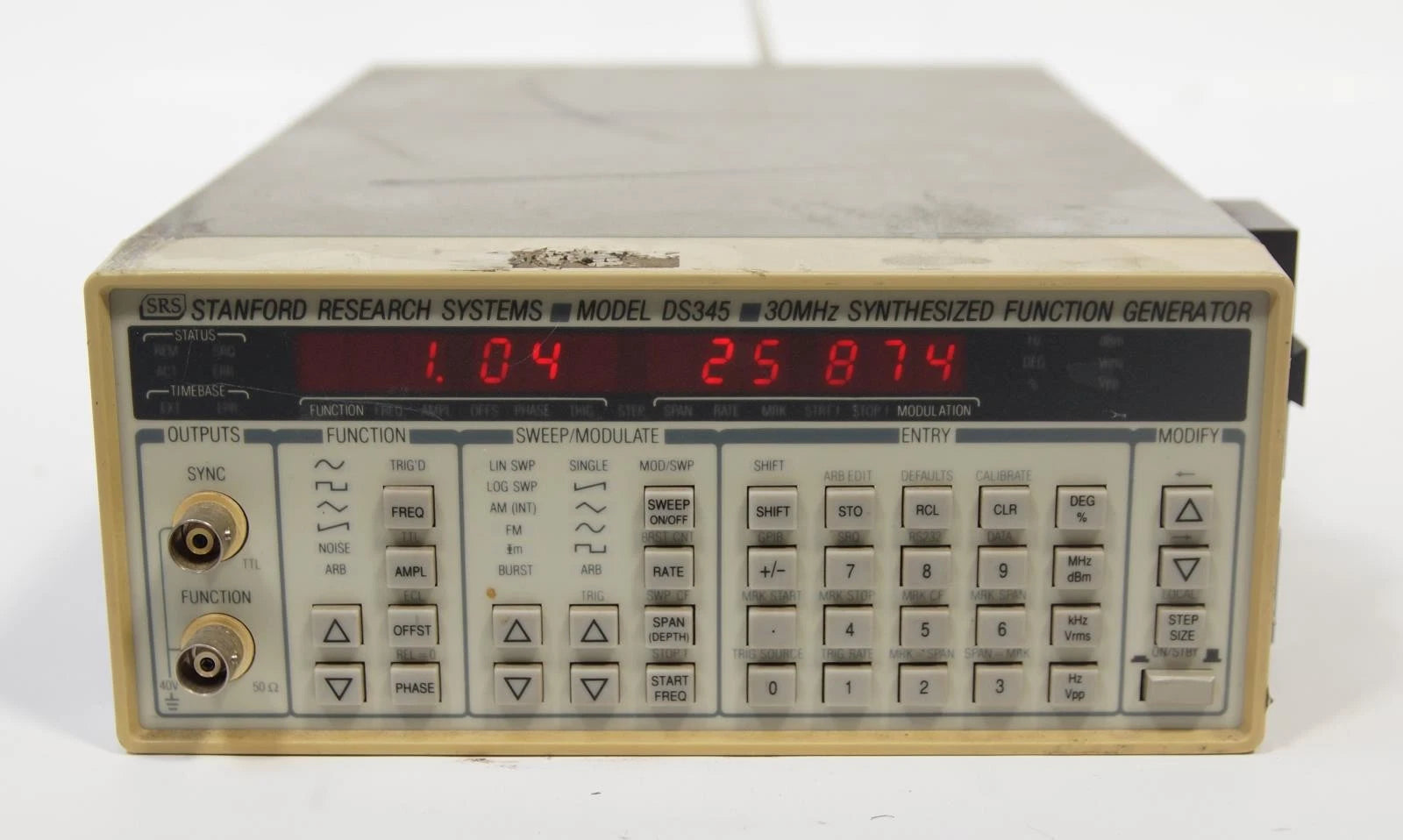 Stanford SRS Model DS345 30 MHz Digital Function Generator