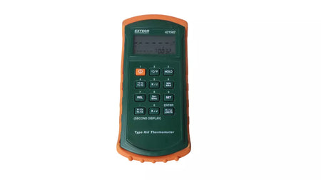 EXTECH 421502 Type K/J Thermometer with Dual Temperature Measurement