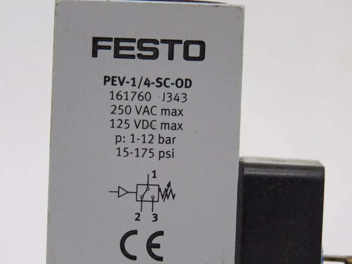 FESTO PEV-1/4-SC-OD Pressure Switch New