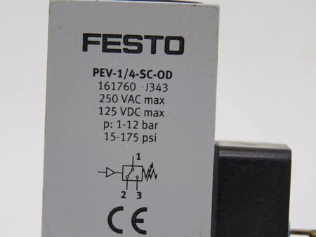 FESTO PEV-1/4-SC-OD Pressure Switch New