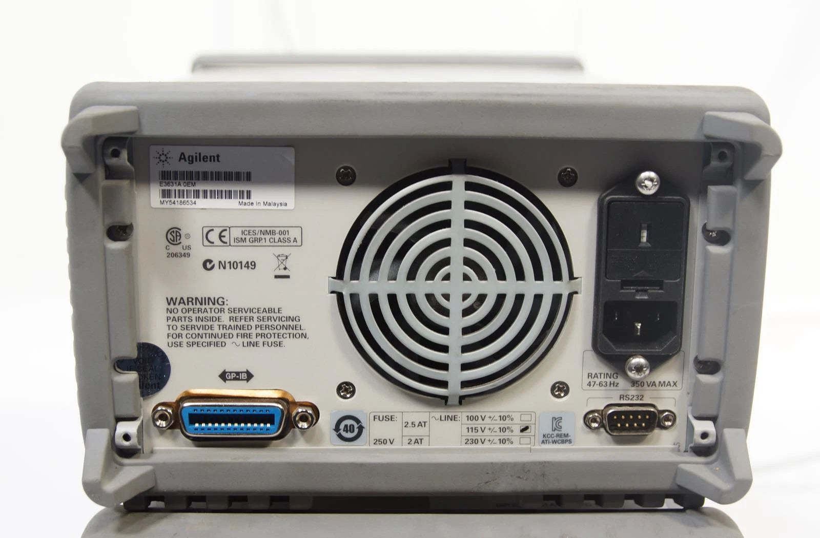 HP / Agilent E3631A Variable DC Power Supply 0 - 6V, 5A / 0-25V, 1A