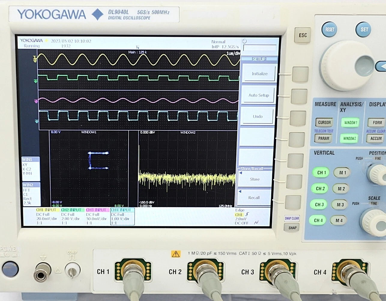 YOKOGAWA DL9040L DC-500MHz 5-Channel 5GS/s 6.25MW DSO