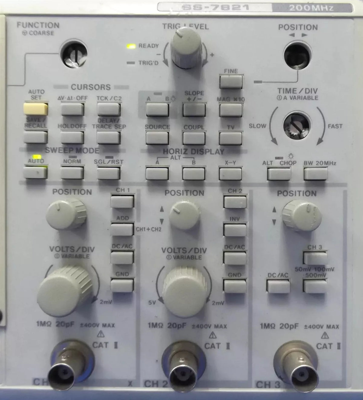 IWATSU SS-7821 Oscilloscope 200MHz - High-Quality Digital Testing Equipment