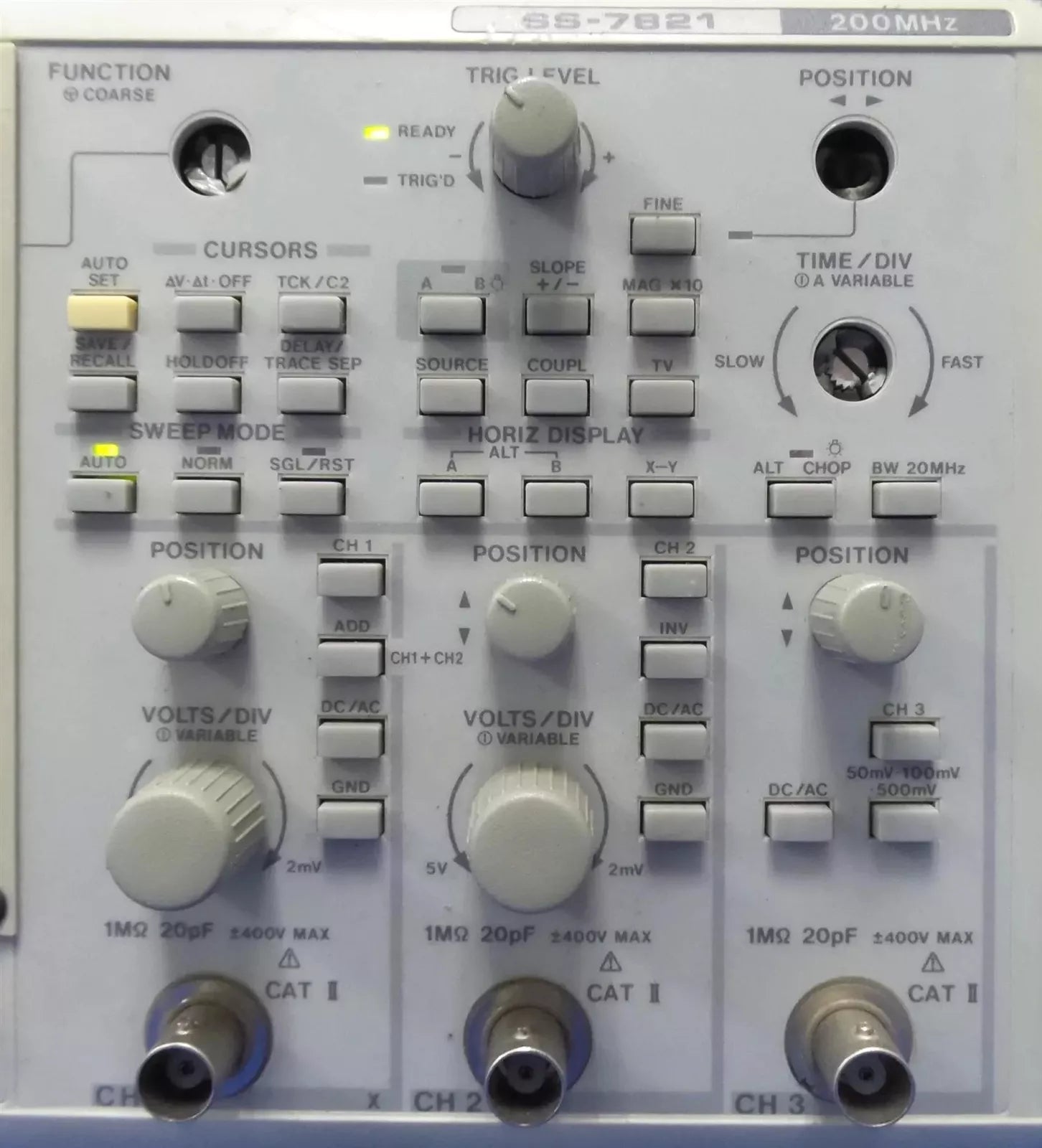 IWATSU SS-7821 Oscilloscope 200MHz - High-Quality Digital Testing Equipment