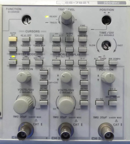 IWATSU SS-7821 Oscilloscope 200MHz - High-Quality Digital Testing Equipment