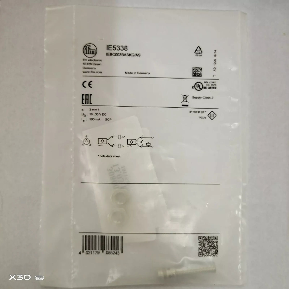 IFM IE5338 Inductive Sensor 1PC - New, Expedited Shipping