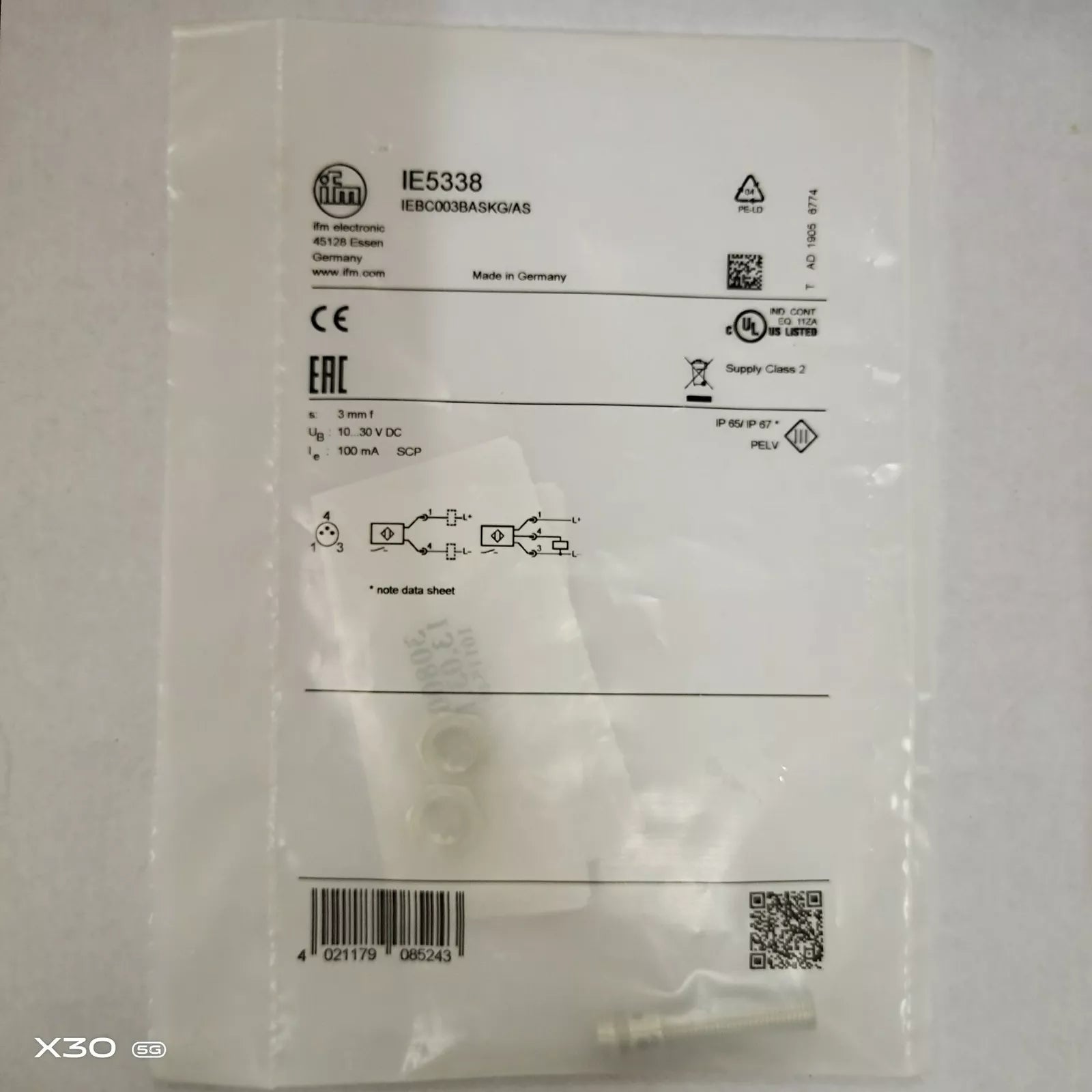 IFM IE5338 Inductive Sensor 1PC - New, Expedited Shipping