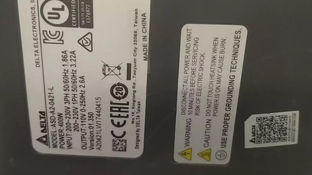 High-Performance AC Servo Motor Controller Delta ASD-A2-0421-L