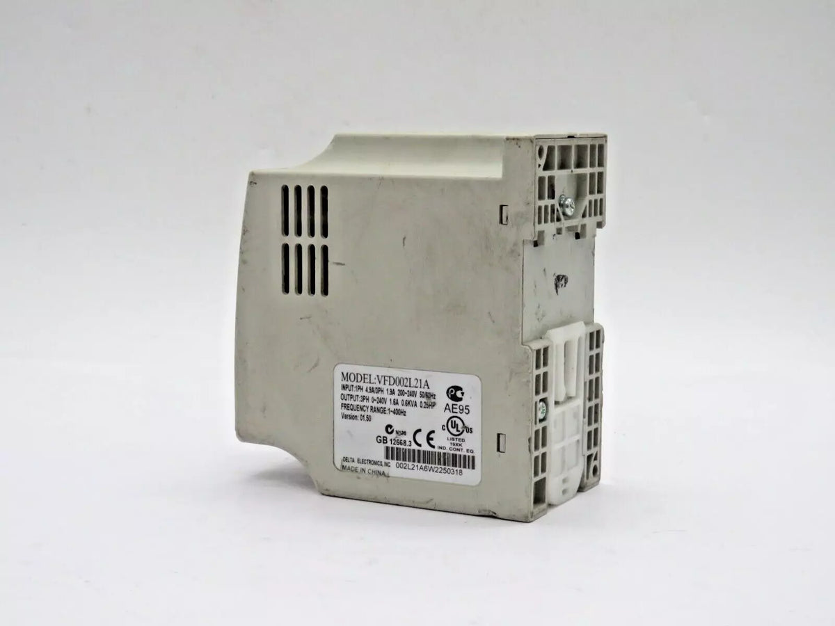 Delta VFD002L21A Variable Frequency Drive with DC Injection Brake IP20