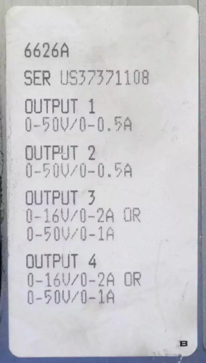 Agilent 6626A System DC Power Supply - High-Quality Power Source