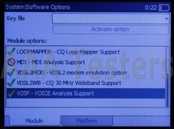 EXFO AXS-200/635i SharpTester Copper VDSL2 ADSL2+ Tester AXS-200 AXS-635 AXS 200