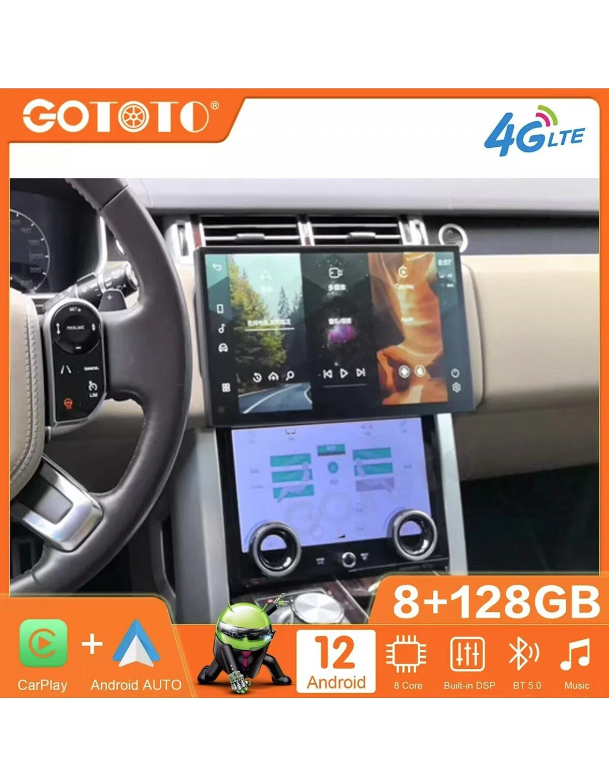 Android Car Radio 2Din Stereo for Land Rover Range Rover Vogue L405 2013-2017