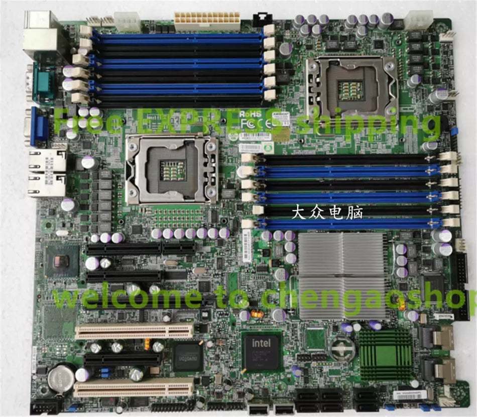 1pc USED SUPERMICRO X8DT3-F-DC023 REV:1.02 Motherboard #V99H CH