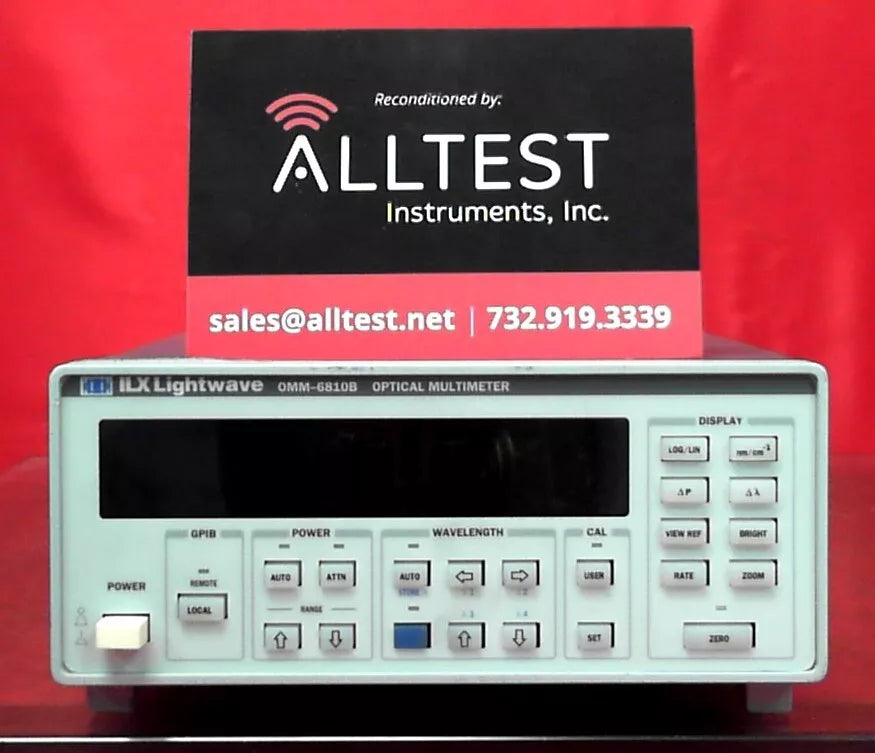 ILX Lightwave OMM 6810B Optical Power and Wavelength Meter 8103688