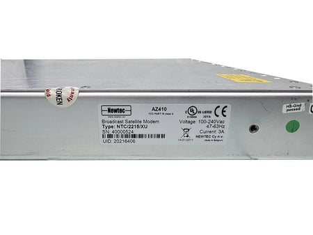 Newtec AZ410 Broadcast Satellite Modem DVB-S2 L-band Modem NTC/2215.NU.CBBBBA