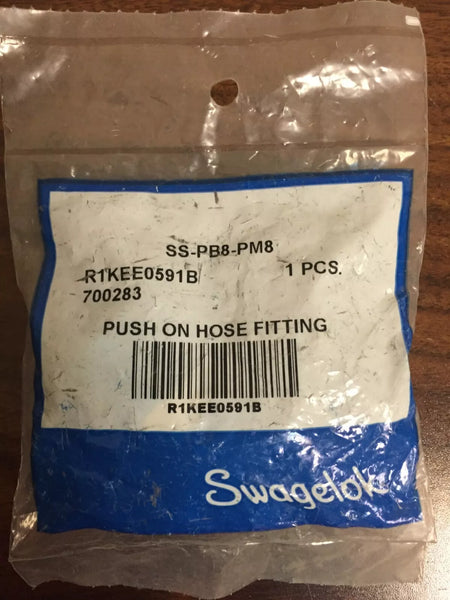 Swagelok SS-PB8-PM8 Push on Hose Connectors 1/2 MNPT 1/2 Hose