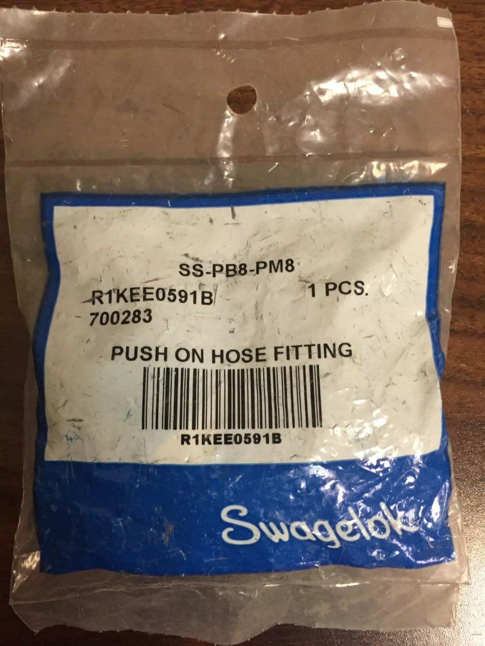 Swagelok SS-PB8-PM8 Push on Hose Connectors 1/2 MNPT 1/2 Hose