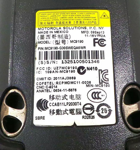Motorola MC9190 Wireless Barcode Scanner