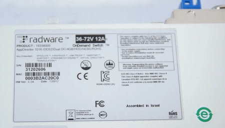 Pair of Radware Alteon AppDirector 1016 19338005 OnDemand Switch / Load Balancer