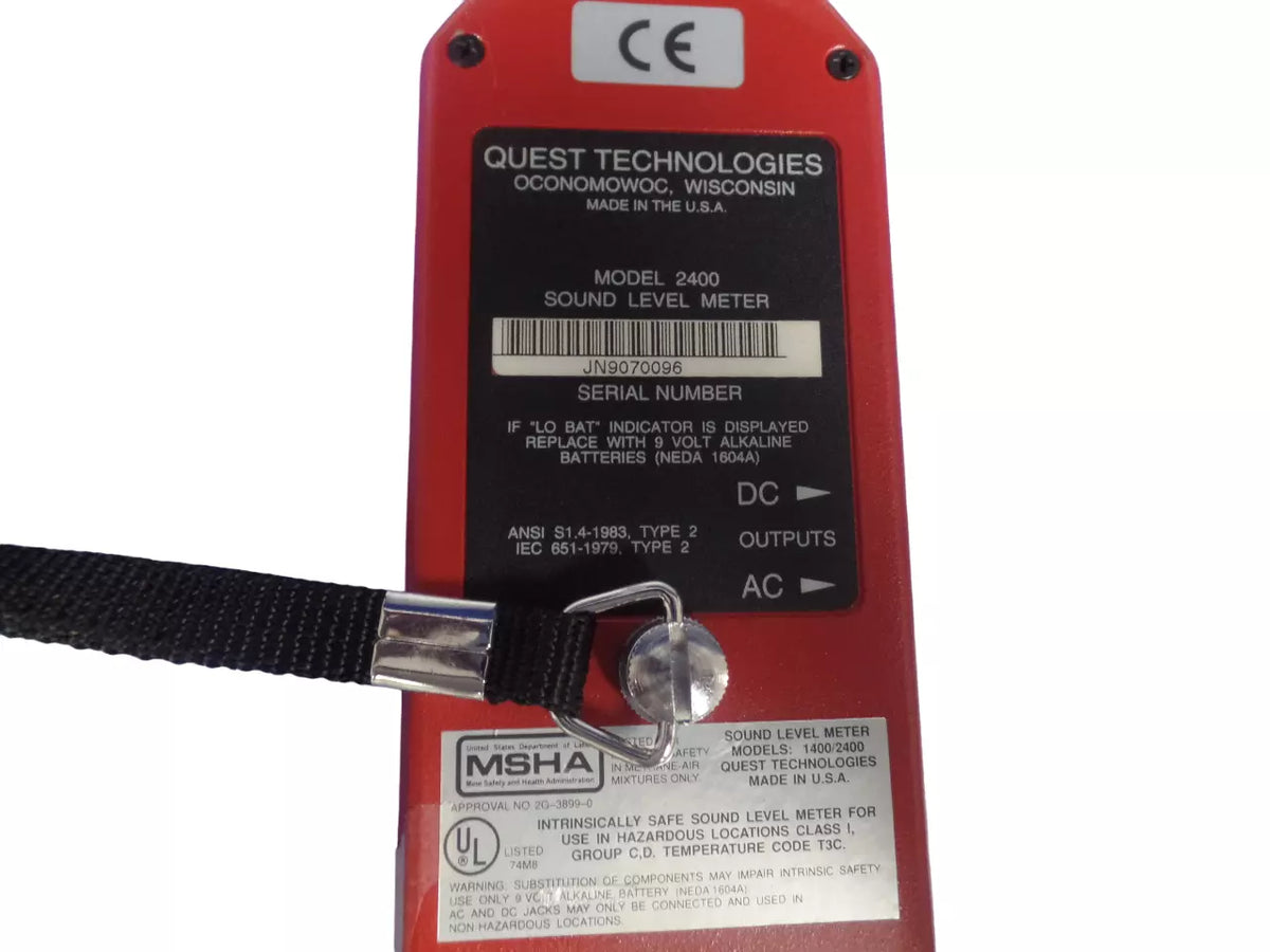 Quest Model 2400 Sound Level Meter - Professional Noise Measurement Tool