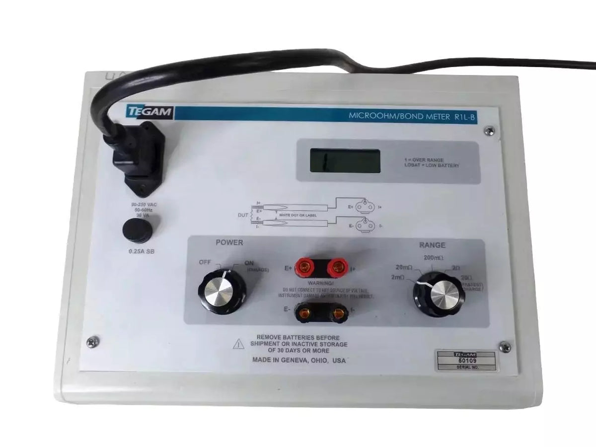 TEGAM R1L-B Micro Ohm/Bond Meter - Precision Resistance Measurement Tool