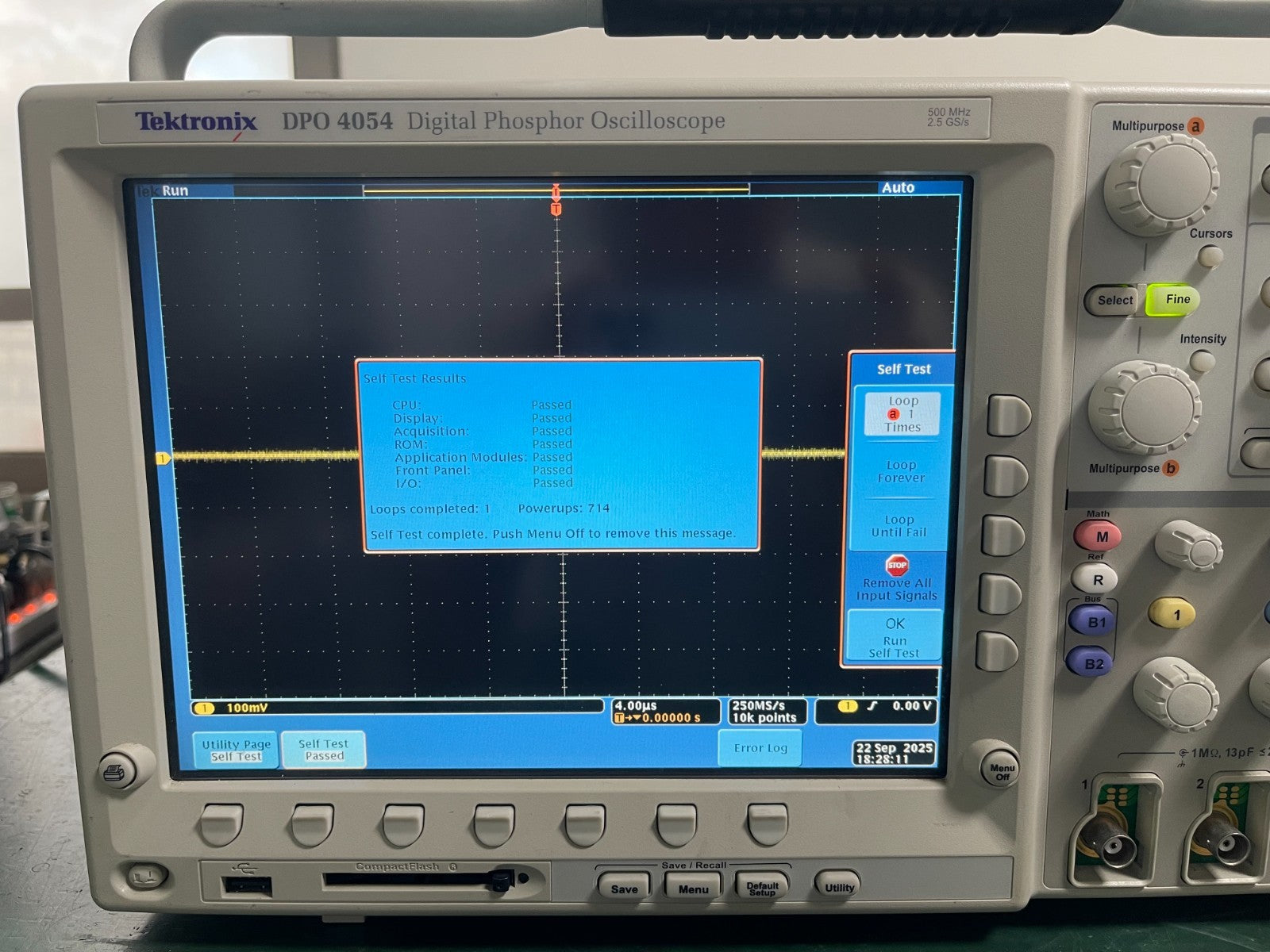 Tektronix DPO4054 Digital Phosphor Oscilloscope 500MHz 4 Channel , 2.5GS/s _0090 - XG eqpt