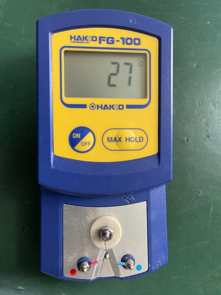 HAKKO FG-100 Thermometer. W/ test sensor lead - XG eqpt