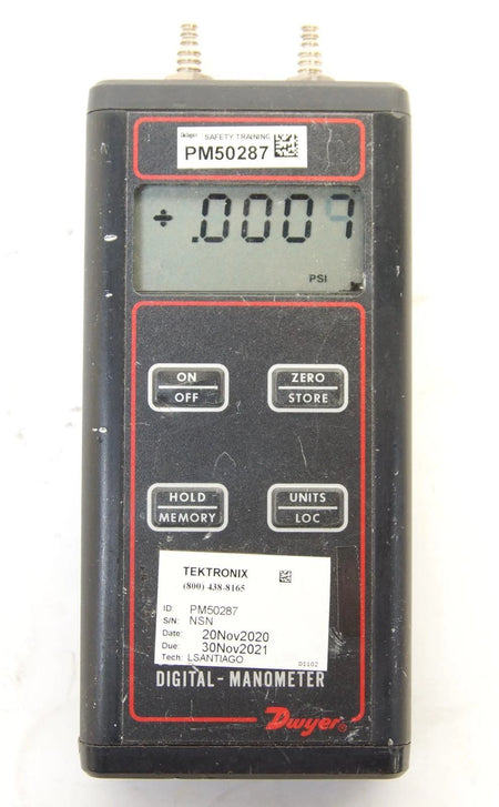 Dwyer Instruments 477-1-FM Manometer Digital, 20.00 In Wc. 10 psi