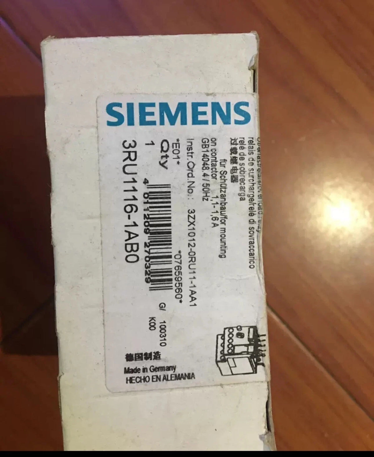 Siemens 3RU1116-1AB0 Overload Relay: Reliable Thermal Protection