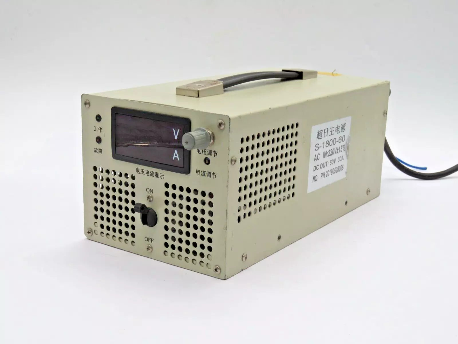 Industrial S-1800-60 60V 30A DC Power Supply Unit for Heavy-Duty Equipment