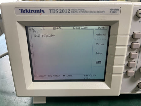 Tektronix TDS2012 Two channel Digital Storage Oscilloscope 100MHz , 1GS/S _50305 - XG eqpt