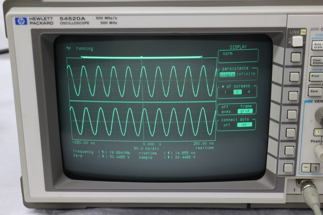 HP 54520A 500MHz 2-Channel Digital Oscilloscope