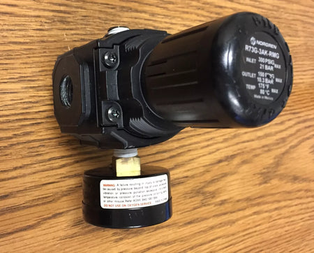 Norgren R73G-3AK-RMG Pressure Regulator with 18-013-209 1-1/2 Pressure Gauge