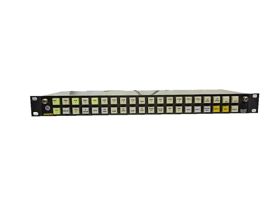 EVERTZ CP-3201 Control Panel with LCD Display and T-Bar Fader