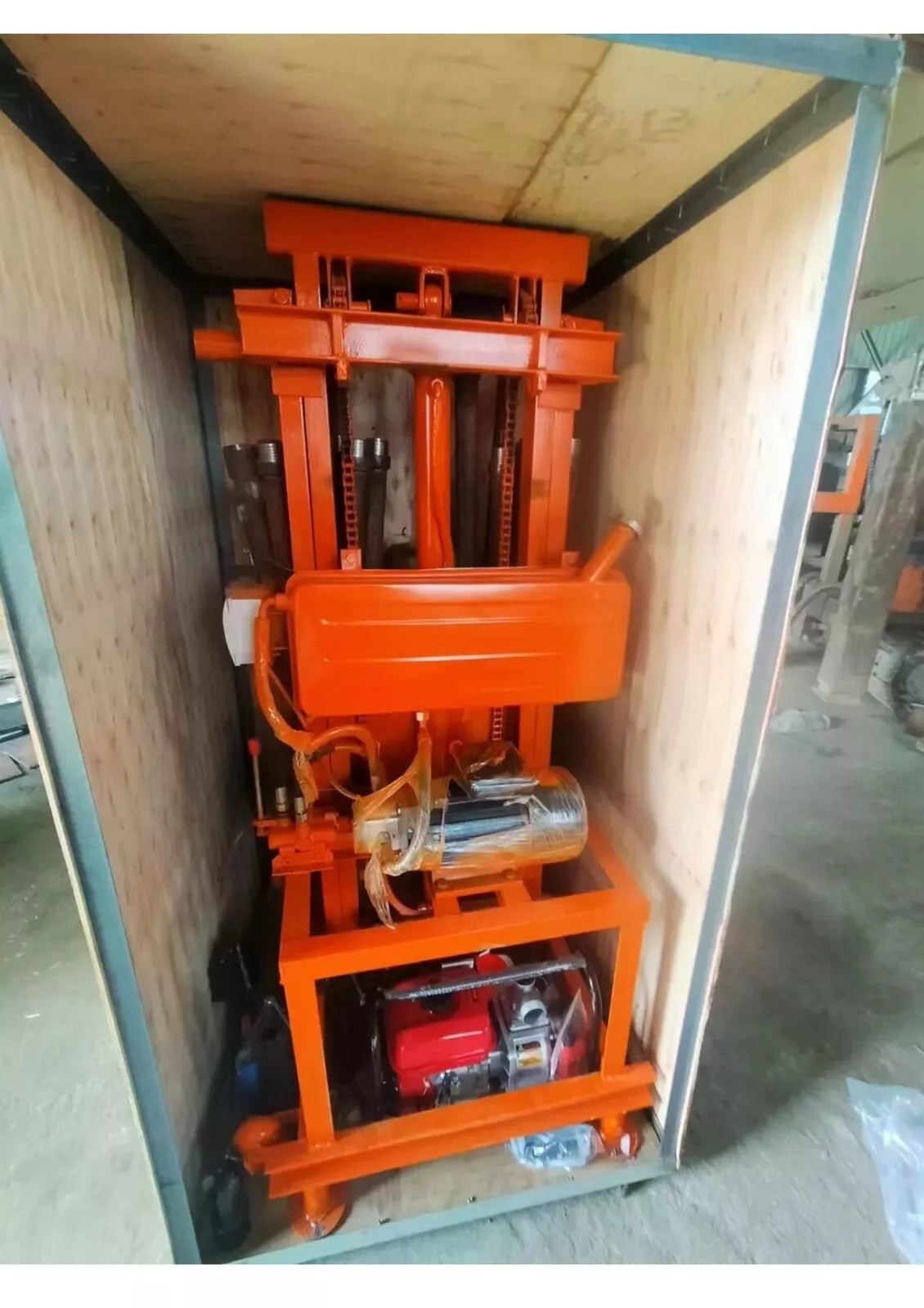 Electric Hydraulic Drilling Rig Small 100m 4000W Water Well Rig