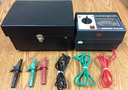 Megger 210170 Analog Hand-Crank Insulation Resistance Tester, 20,000 Megaohms Re