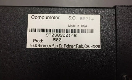 Parker Compumotor 500 Indexer for Step & Direction Drives
