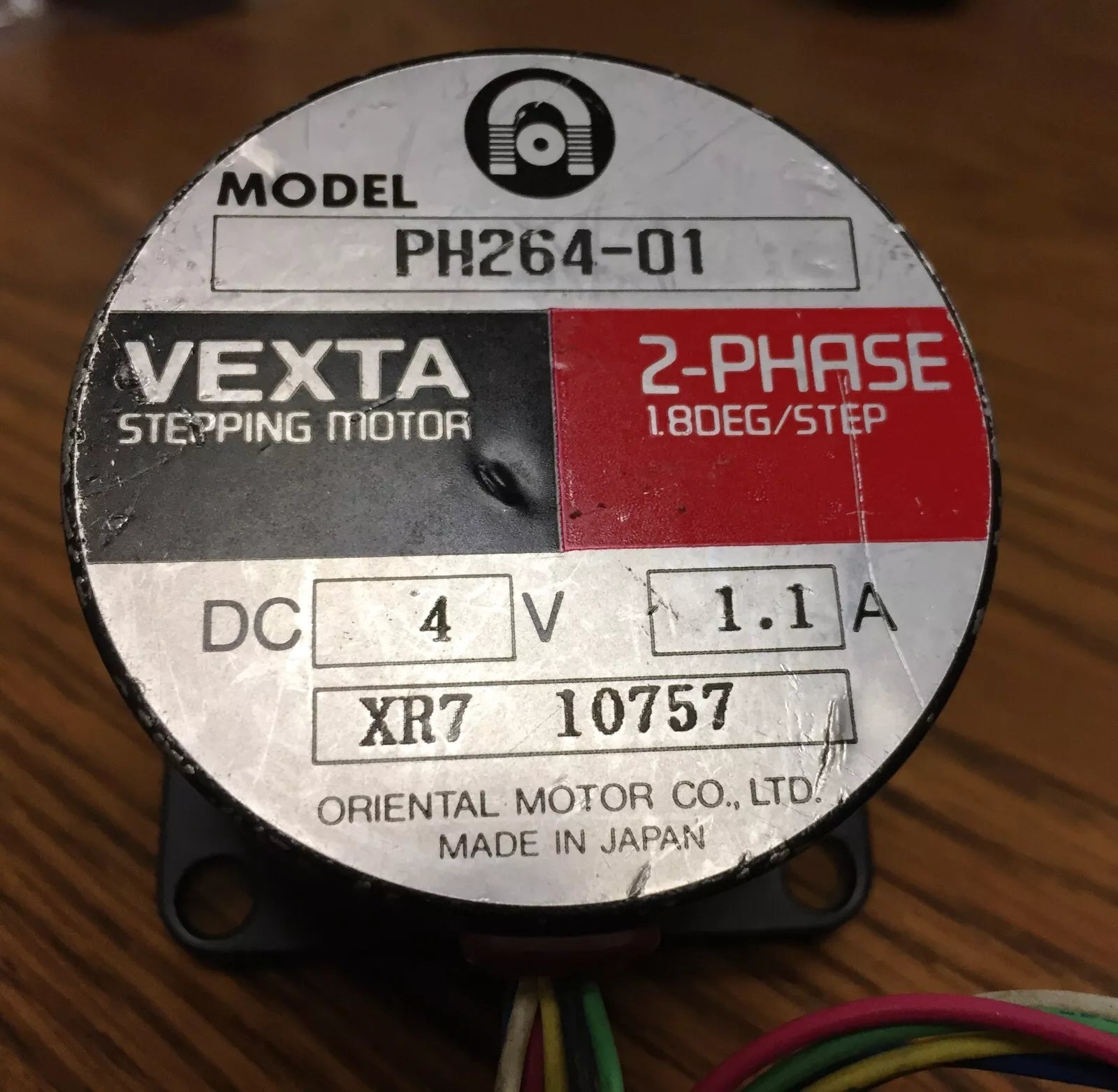 Oriental Motor PH264-01 Vexta Stepping Motor 2 Phase 1.8 Deg DC 4V 1.1A