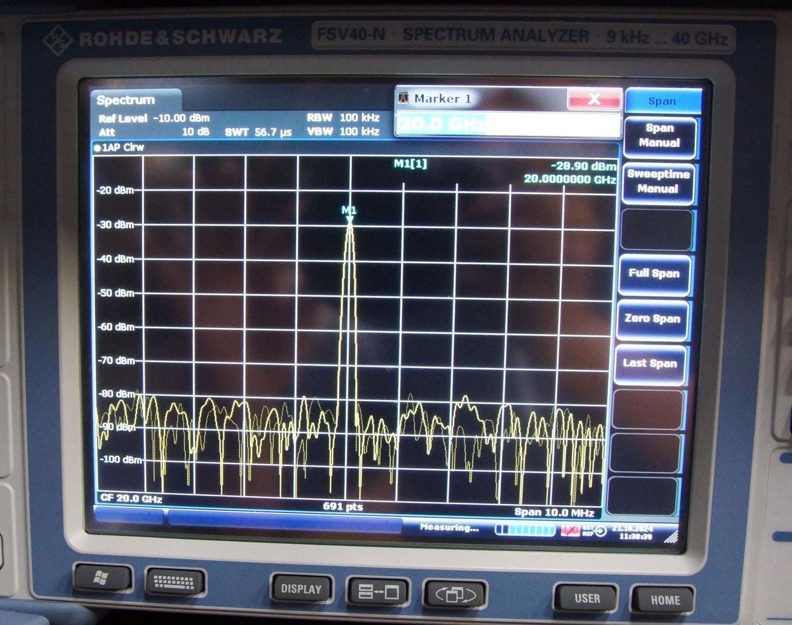 Agilent E8257D PSG 250kHz -20GHz Analog Signal Generator 007 1E1 1EH 520 UNT UNW