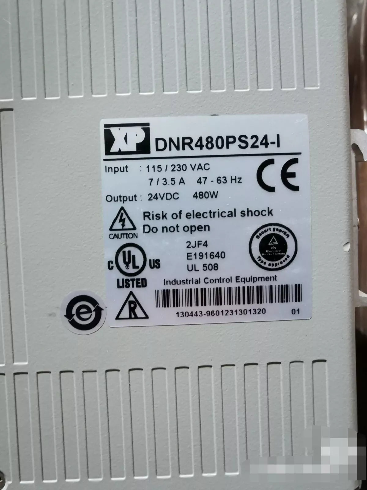 DNR480PS24-I Power Supply for Industrial Applications
