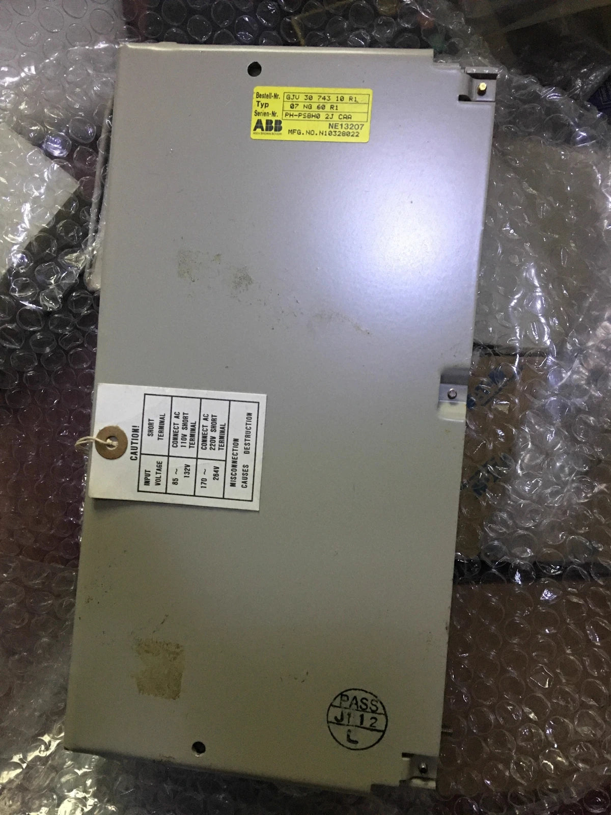 ABB Power Supply 07NG60 R1 GJV 30 743 10 R1