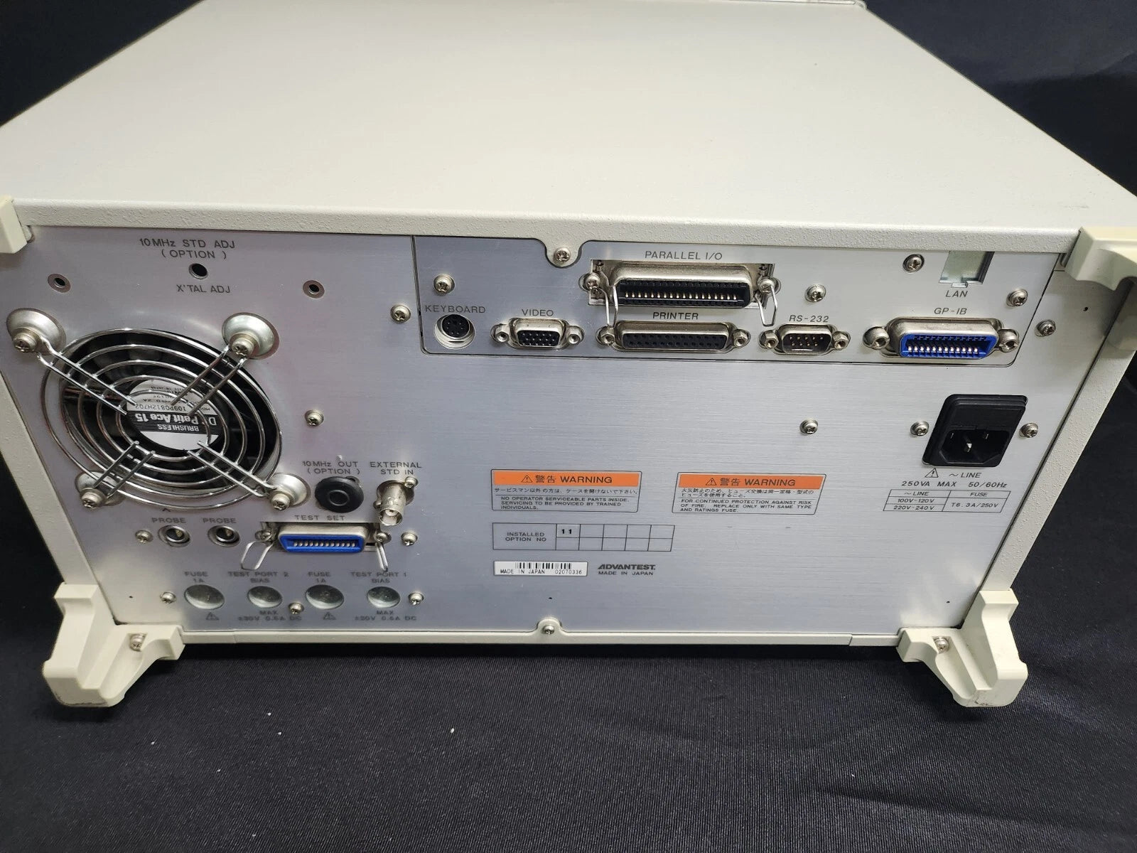 Advantest R3767CG Network Analyzer 300 kHz - 8 GHz With Option 11 As-Is