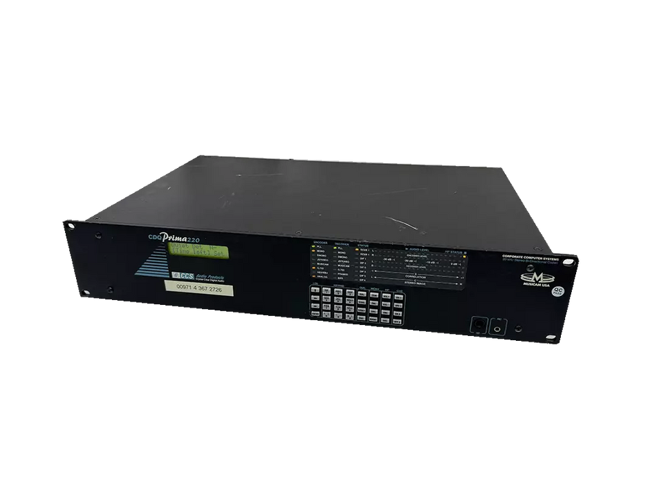 Musicam CDQ Prima 220 Stereo Digital Audio Codec 2RU